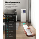 Devanti 7000BTU Portable Air Conditioner with Dehumidifier & Fan