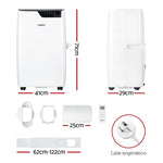 Devanti 12000BTU Portable Air Conditioner with Dehumidifier & Fan - White