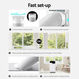 Devanti 12000BTU Portable Air Conditioner with Dehumidifier & Fan - White