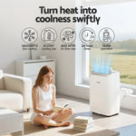 Devanti 14000BTU Portable Air Conditioner with Dehumidifier & Fan - White