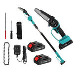 Giantz Telescopic Pole Chainsaw 6" Cordless - 20V Tree Trimmer Kit with Battery