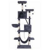 i.Pet Cat Tree Tower 206cm - Large Scratching Post Grey