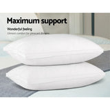 Giselle Bedding Duck Feather Down Pillow Luxury Twin Pack - Flea Market