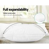 Giselle Bedding Duck Feather Down Pillow Luxury Twin Pack - Flea Market