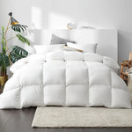 Giselle Bedding 700GSM Duck Down Feather Quilt King - Luxury Duvet for All Seasons