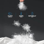 Giselle Bedding 700GSM Duck Down Feather Quilt King - Luxury Duvet for All Seasons