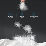 Giselle Bedding 700GSM Duck Down Feather Quilt King - Luxury Duvet for All Seasons