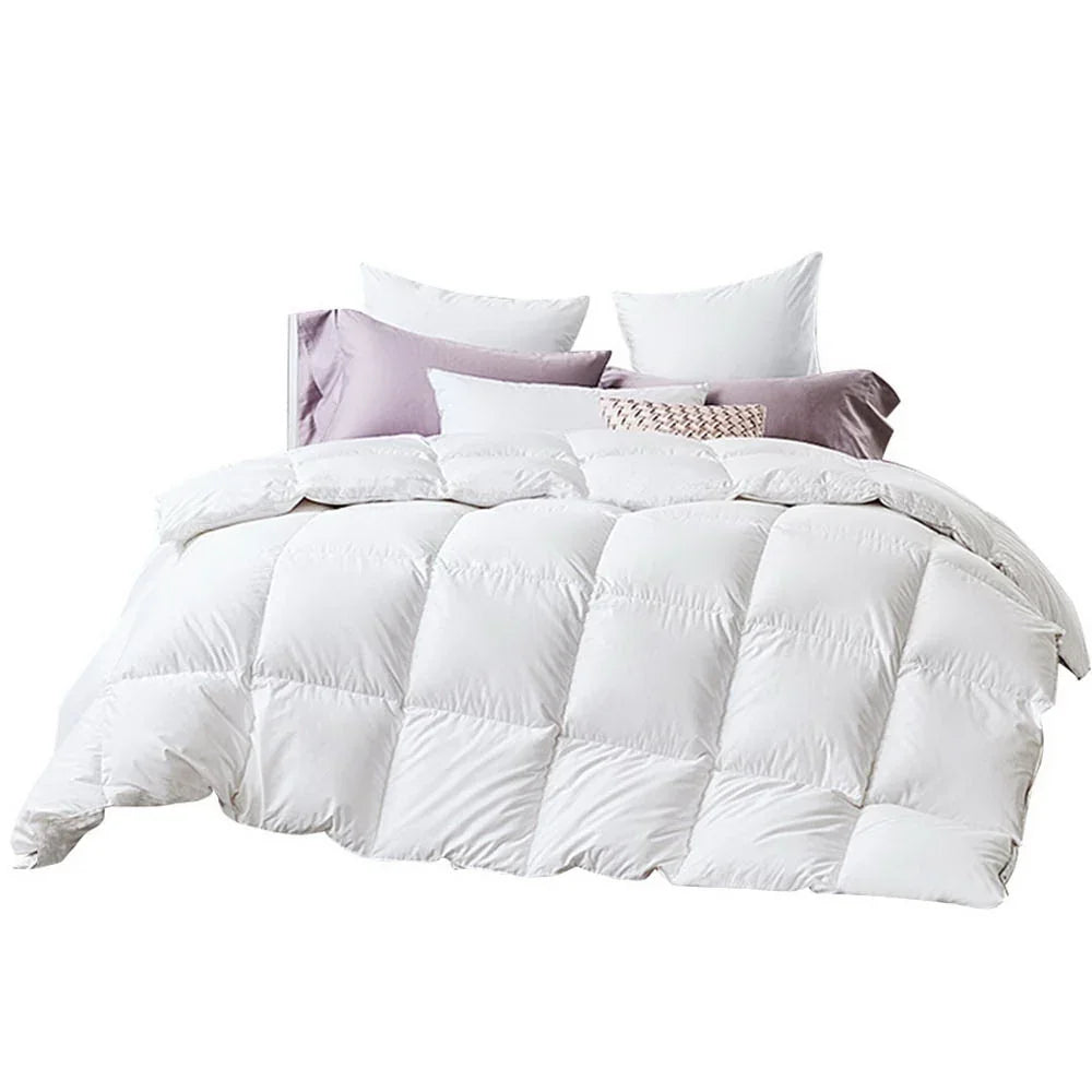 Giselle Bedding 700GSM Duck Down Feather Quilt King - Luxury Duvet for All Seasons