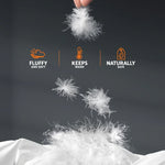 Giselle Bedding 500GSM Goose Down Feather Quilt Super King - Luxury Duvet for All Seasons