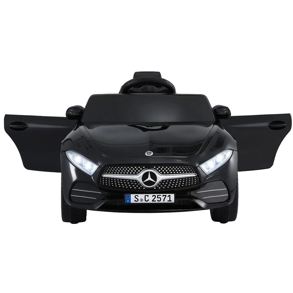 Licensed Kids Electric Ride On Car Black - Outdoor Toy with Music & Remote Control