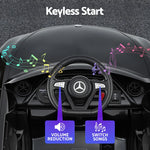 Licensed Kids Electric Ride On Car Black - Outdoor Toy with Music & Remote Control