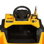 Rigo Kids Electric Ride On Dump Truck Yellow 12V - Construction Loader with Remote