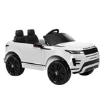 Licensed Land Rover Kids Electric Ride On Car - White 12V SUV with Remote