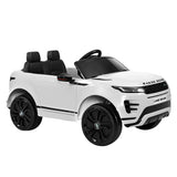 Licensed Land Rover Kids Electric Ride On Car - White 12V SUV with Remote