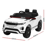 Licensed Land Rover Kids Electric Ride On Car - White 12V SUV with Remote