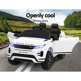 Licensed Land Rover Kids Electric Ride On Car - White 12V SUV with Remote