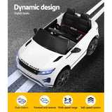 Licensed Land Rover Kids Electric Ride On Car - White 12V SUV with Remote
