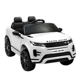 Licensed Land Rover Kids Electric Ride On Car - White 12V SUV with Remote