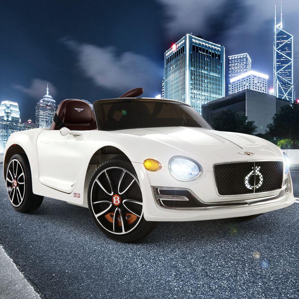 Licensed Bentley EXP12 Kids Electric Ride On Car - White 12V with Remote Control