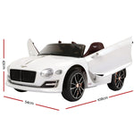 Licensed Bentley EXP12 Kids Electric Ride On Car - White 12V with Remote Control
