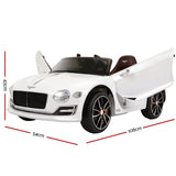 Licensed Bentley EXP12 Kids Electric Ride On Car - White 12V with Remote Control