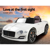Licensed Bentley EXP12 Kids Electric Ride On Car - White 12V with Remote Control
