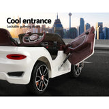 Licensed Bentley EXP12 Kids Electric Ride On Car - White 12V with Remote Control