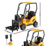 Rigo Kids Electric Ride On Forklift Yellow 12V - Construction Loader with Remote & Horn