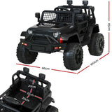 Rigo Kids Electric Ride On Jeep Black 12V - 4WD SUV with Remote Control