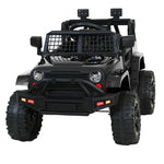 Rigo Kids Electric Ride On Jeep Black 12V - 4WD SUV with Remote Control