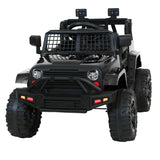 Rigo Kids Electric Ride On Jeep Black 12V - 4WD SUV with Remote Control