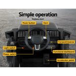 Rigo Kids Electric Ride On Jeep Black 12V - 4WD SUV with Remote Control