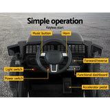 Rigo Kids Electric Ride On Jeep Black 12V - 4WD SUV with Remote Control