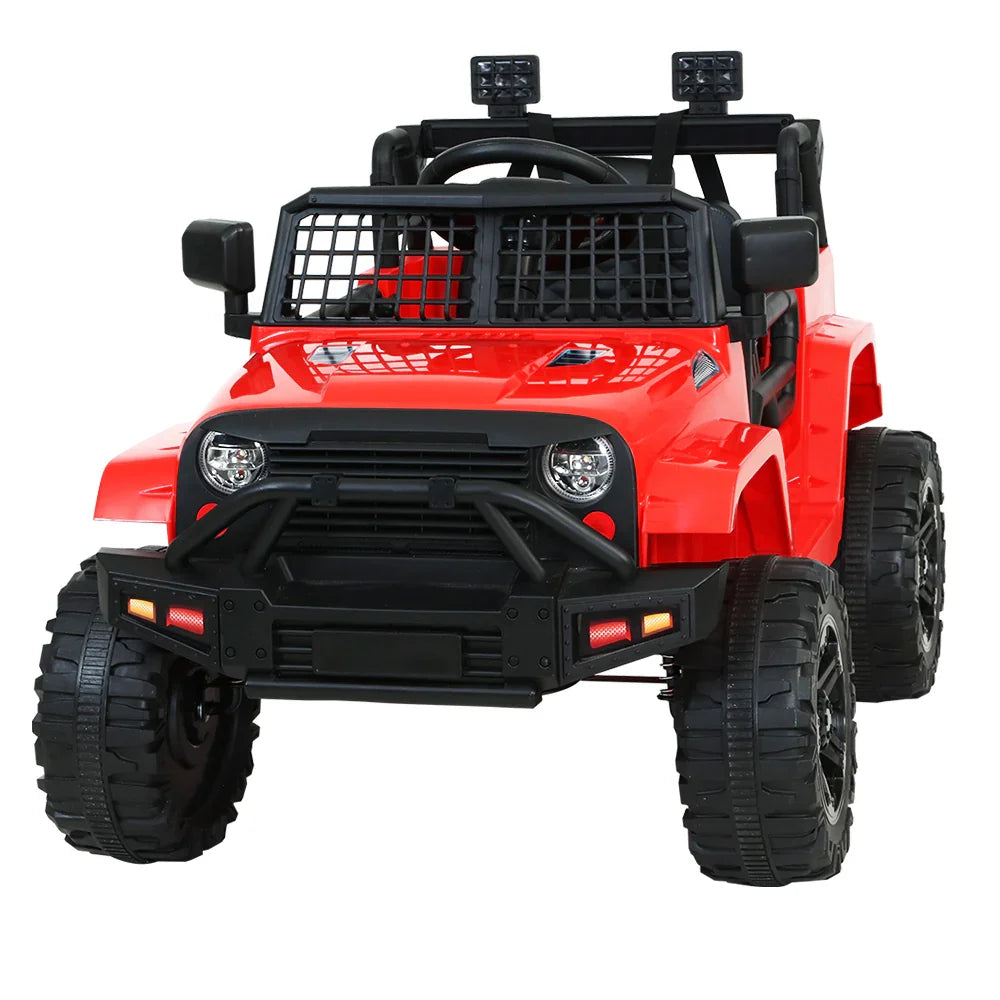 Rigo Kids Electric Ride On Jeep Red 12V - 4WD SUV with Remote Control