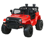 Rigo Kids Electric Ride On Jeep Red 12V - 4WD SUV with Remote Control