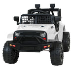Rigo Kids Electric Ride On Jeep White 12V - 4WD SUV with Remote Control