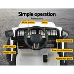 Rigo Kids Electric Ride On Jeep White 12V - 4WD SUV with Remote Control