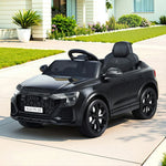 Licensed RSQ8 Kids Electric Ride On Car - Black 12V SUV with Remote Control