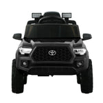 Licensed Toyota Tacoma Kids Electric Ride On Car - Black 12V Off-Road Truck with Remote