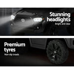 Licensed Toyota Tacoma Kids Electric Ride On Car - Black 12V Off-Road Truck with Remote