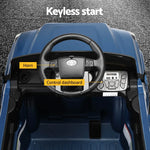 Licensed Toyota Tacoma Kids Electric Ride On Car - Blue 12V Off-Road Truck with Remote