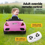 Rigo Kids Electric Ride On Car Pink 12V - Sports Car with Remote Control & Music