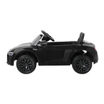Licensed Audi R8 Kids Ride On Car - Black Electric Sports Toy Car with Remote