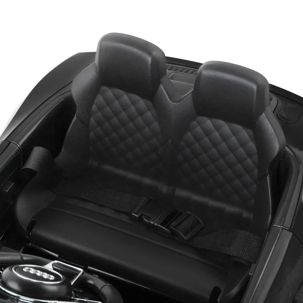 Licensed Audi R8 Kids Ride On Car - Black Electric Sports Toy Car with Remote