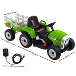 Rigo Kids Electric Ride On Tractor Green 12V - Farm Toy with Remote Control