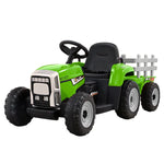 Rigo Kids Electric Ride On Tractor Green 12V - Farm Toy with Remote Control