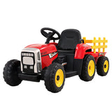 Rigo Kids Electric Ride On Tractor Red 12V - Farm Toy with Remote Control