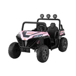 Rigo Kids Electric Ride On UTV Pink - 2-Seater Off-Road Car with Remote, Music & Headlights