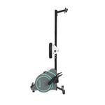 Everfit rowing machine in upright folded position for compact home gym storage