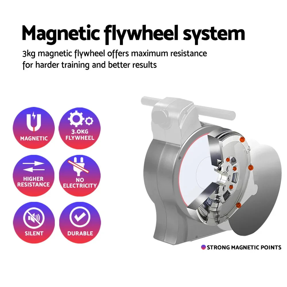 Magnetic flywheel system with 3kg flywheel, durable and silent rowing machine resistance